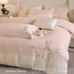 Dayrevo Summer Bunny Bộ ga giường 4 món dòng thanh lịch - Ảnh 3