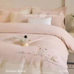 Dayrevo Summer Bunny Bộ ga giường 4 món dòng thanh lịch - Ảnh 2