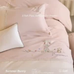 Dayrevo Summer Bunny Bộ ga giường 4 món dòng thanh lịch - Ảnh 4
